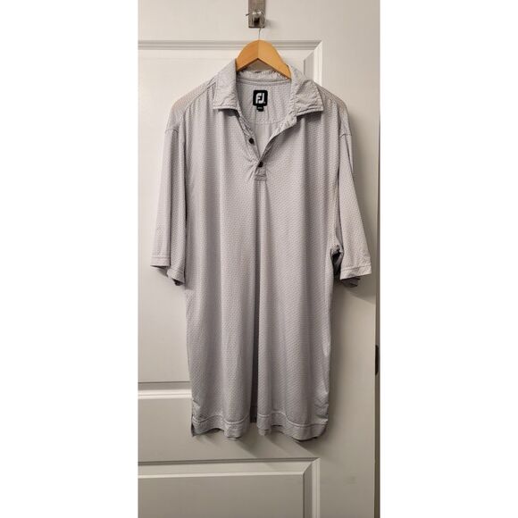Golf Polo Loose FootJoy Speckled Men's Top XXL Fit Cooling Gameday Big and Tall - Picture 1 of 6